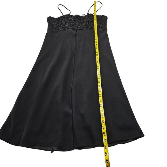 Sheena Y2K Embroidered Lace Up Back Whimsigoth Vampy Babydoll Midi Dress Sz L - Picture 8 of 10